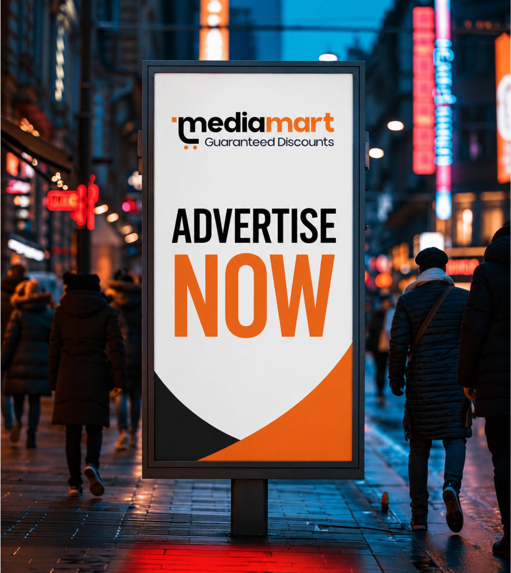 LED digital out-of-home screen showcasing brand creative